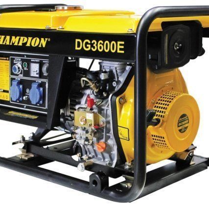 Фото №0 Дизельный генератор CHAMPION DG-3600E (+колеса)