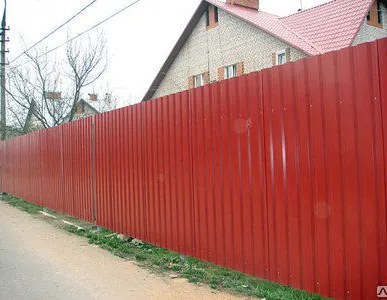 фото Забор из профнастила, профлиста