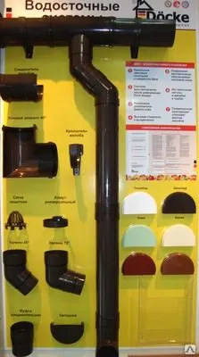 Фото №0 Водосточная система виниловая Дёке Docke