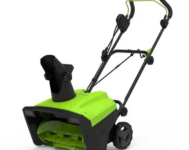 фото Снегоуборщик электрический SN2300 2300Вт две фары GREENWORKS