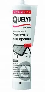 фото QUELYD герметик для кровли черный 310 мл
