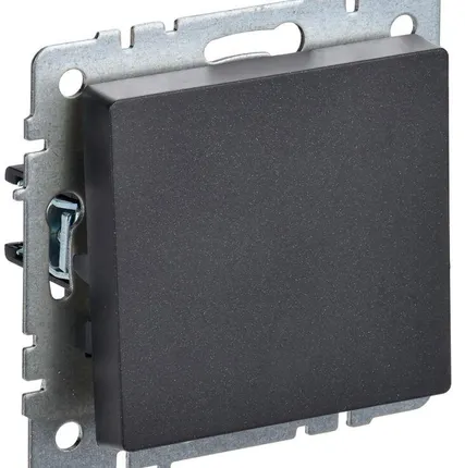 Фото №0 Выключатель 1-кл. СП BRITE ВС10-1-4-БрЧ 10А самовозвратн. черн. IEK BR-V14-0-10-K02