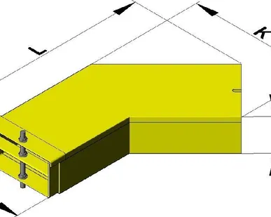 фото Угловой короб КУГ-0,2/0,2-45-ОЦ
в