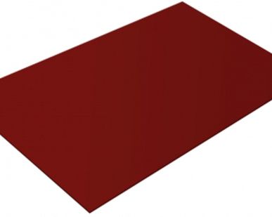 фото Плоский лист в пленке матовое покрытие 1250х0,45 RAL 3005 красное вино