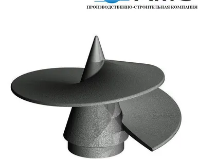 фото Литой наконечник для винтовой сваи НЛ-350/219