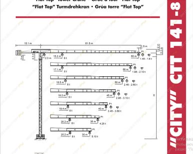фото Аренда башенного крана Terex Comedil CTL 140-8 TS16 (TS21), Севастополь
