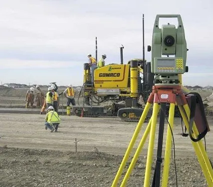 Фото №0 Разбивка осей под фундамент