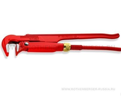 фото Шведский газовый ключ 90°, Ø 1”, L 12“