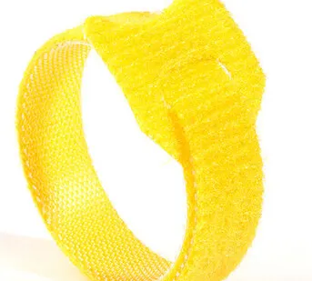 фото Хомуты-липучки 320x14мм (упак: 10 шт / 1 цвет / желтый)