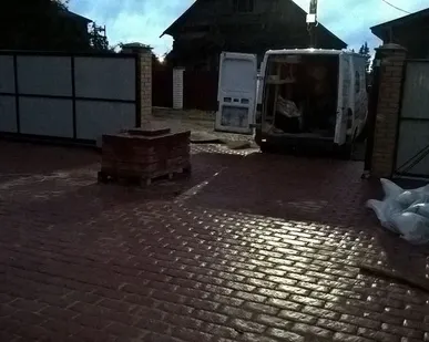 фото Укладка брусчатки