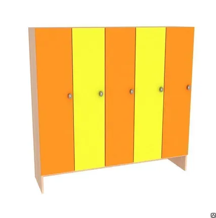 Фото №0 Шкафчик детский в раздевалку для детского сада