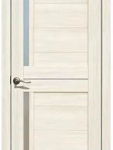 фото Дверь межкомнатная 202 (La Stella) стекло матовое, экошпон, Ясень снежный 2000х600мм