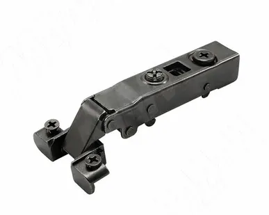 фото HARMONY петля без амортизатора накладная (90/105), для ал. проф., стандартная, черный никель (51MS410510BLS)