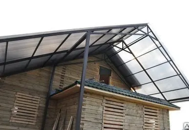 фото Навесы двухскатные