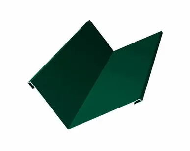 фото Ендовая планка верхняя 145 х 145 мм 2,5 м зеленый мох