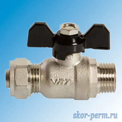 Фото №2 Кран для металлопластиковых труб 16х1/2&quot; VЕRTUM Ц-НР