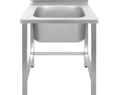 фото Ванна моечная Luxstahl ВМ1 6/6/8.5 0.8 без фартука