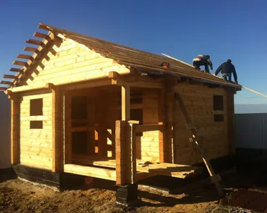 фото Строительство бань из профилированного бруса