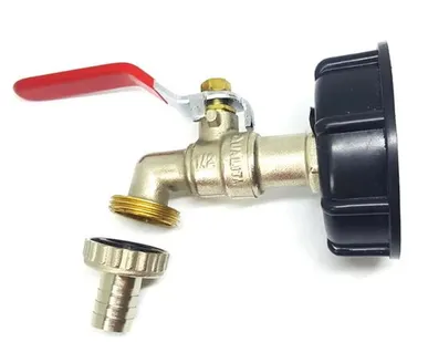 фото Кран на еврокуб латунный GardenTapBrass