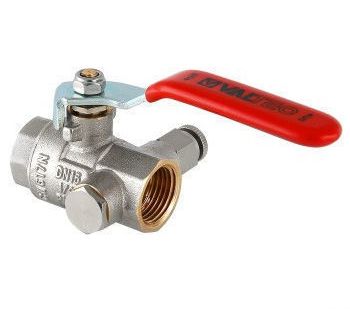 фото Кран шаровый бытовой VALTEC Кран шаровый с дренажом и воздухоотводчиком ВВ