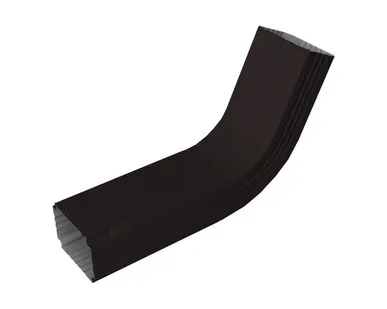 фото Колено трубы гофрированное Vortex Lite Matt 76х102 мм RAL 9005 черный