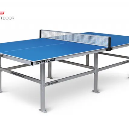 Фото №0 Стол теннисный City Всепогодный с сеткой Синий