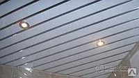 фото Реечный потолок «Mr.Tektum» 1,72м х 1,52м Глянец белый/хром