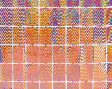 фото Занавес Прямоугольники, Розовое Золото, Голография, 100*200 см, 1 шт.