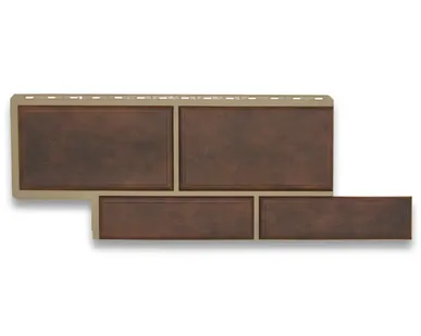 фото Фасадная панель (АП) "КАМЕНЬ Флорентийский" (коричневый) 1250*450 мм (раб.размер 1000*430)