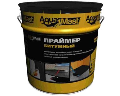 фото Праймер битумный Aquamast, ведро 10л