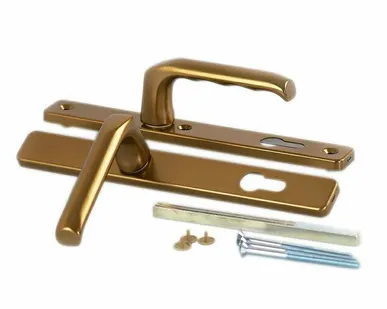 фото Гарнитур нажимной HOPPE London со сплошной накладкой (30 мм ширина профиля 67-72 мм), бронза