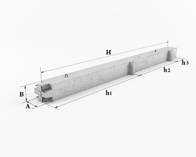 фото Колонны железобетонные 2КНД 60(72)-3.37/34 вып. 2-9