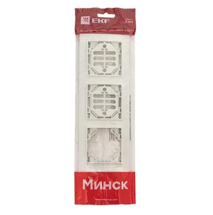 Фото №3 Рамка 4-м Минск горизонтальная бел. Basic EKF ERM-G-304-10