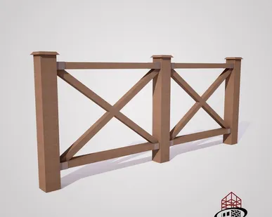 фото Забор из ДПК  Amstel Wood, цветкоричневый  5