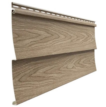 Фото №0 Сайдинг Docke Ёлочка D5C Кедр Деке LUX под дерево