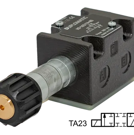 Фото №0 DS3-TA23/11N-D00 - Распределитель гидравлический CETOP 03, Элм.-Пруж., 100 л/мин, 350Бар, под катушку постоянного тока