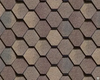 фото Гибкая черепица Shinglas, серия Вестерн, цвет Прерия