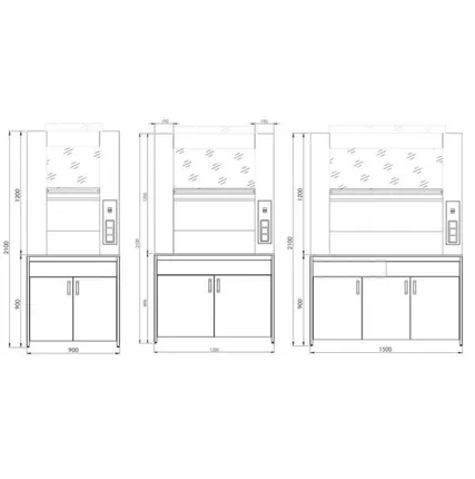 Фото №1 Шкаф вытяжной лабораторный Э-900-ШВ (Тип А)