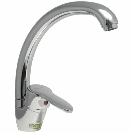 Фото №0 Дисма Смеситель для кухни "Juguni"одноручный,с гибкой подводкой, литой поворотный излив 0402.605