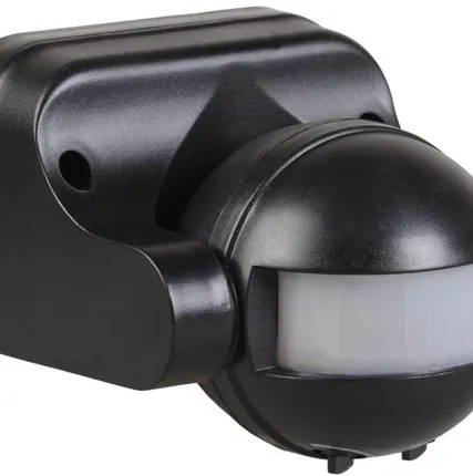 Фото №0 Детектор движения ДД 009 1100Вт угол обз. 180град. дальн. 12м IP44 черн. ИЭК LDD10-009-1100-002