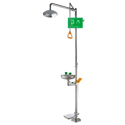 Фото №0 Аварийный душ с фонтаном для глаз Stegler DA-2