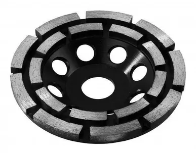 фото Чашка ЗУБР "ЭКСПЕРТ" алмазная сегментная двухрядная, высота 22,2мм, 125мм