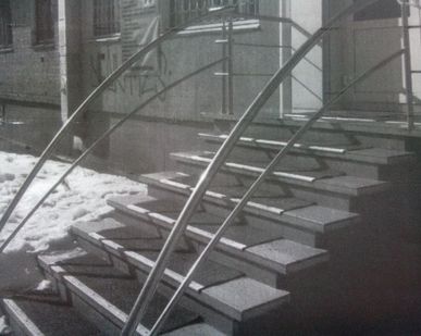 фото Перила из нержавейки