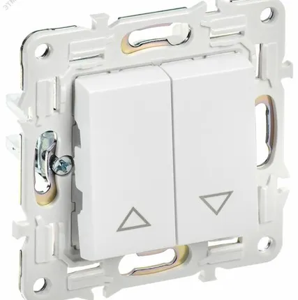 Фото №0 SKANDY Выключатель жалюзи 10А SK-V12W арктический белый IEK