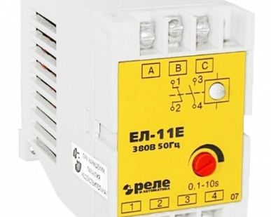 фото Реле контроля трехфазного напряжения ЕЛ-11Е 380В 50Гц РиА