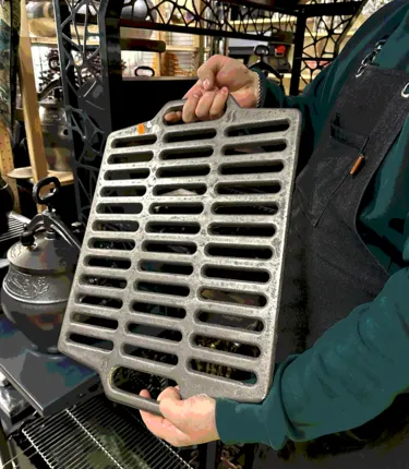 Фото №0 Чугунная решетка гриль 500/365/12 мм Россия