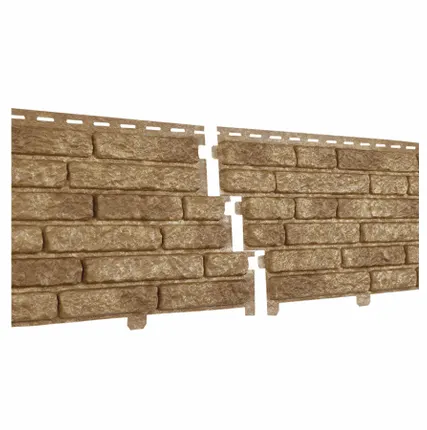 Фото №0 Сайдинг Стоун-Хаус | Кварцит тёмно-бежевый