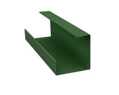 фото Планка угла внутреннего составная нижняя 0,45 PE с пленкой RAL 6002 лиственно-зеленый