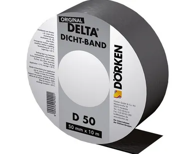 фото Delta-Dicht Band DB 50 уплотнительная самоклеящаяся лента из битум-каучука для контробрешетки