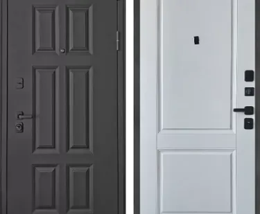 фото Сейф-дверь cтраж "бруклин" белый матовый